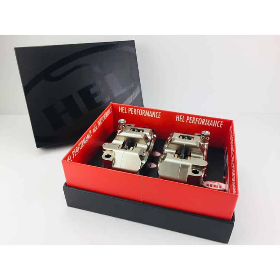 Hel Solid Billet 4 Piston Radial Brake Calipers - Nickel GP - Image 3