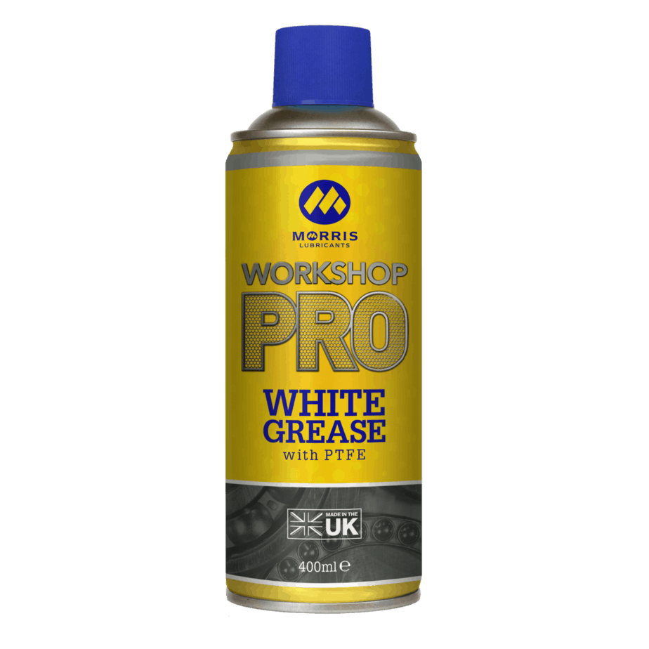 Morris Lubricants Workshop Pro White Spray Grease with PTFE 400ml