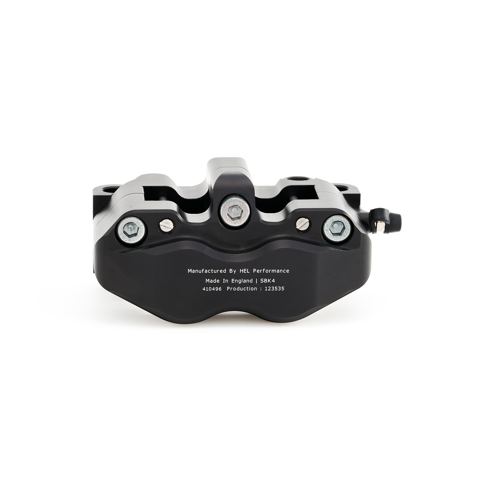 hel v1 100mm solid billet 4 piston front radial brake calipers black