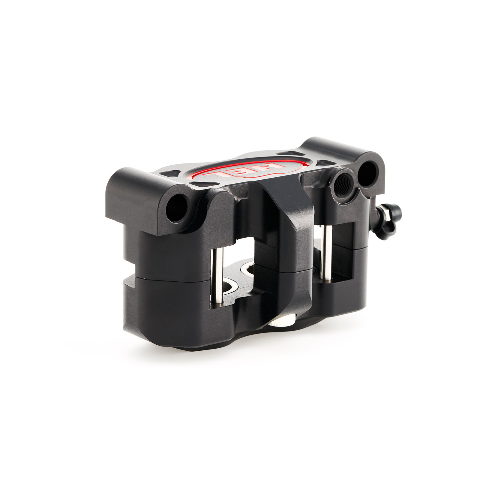 hel v1 100mm solid billet 4 piston front radial brake calipers black