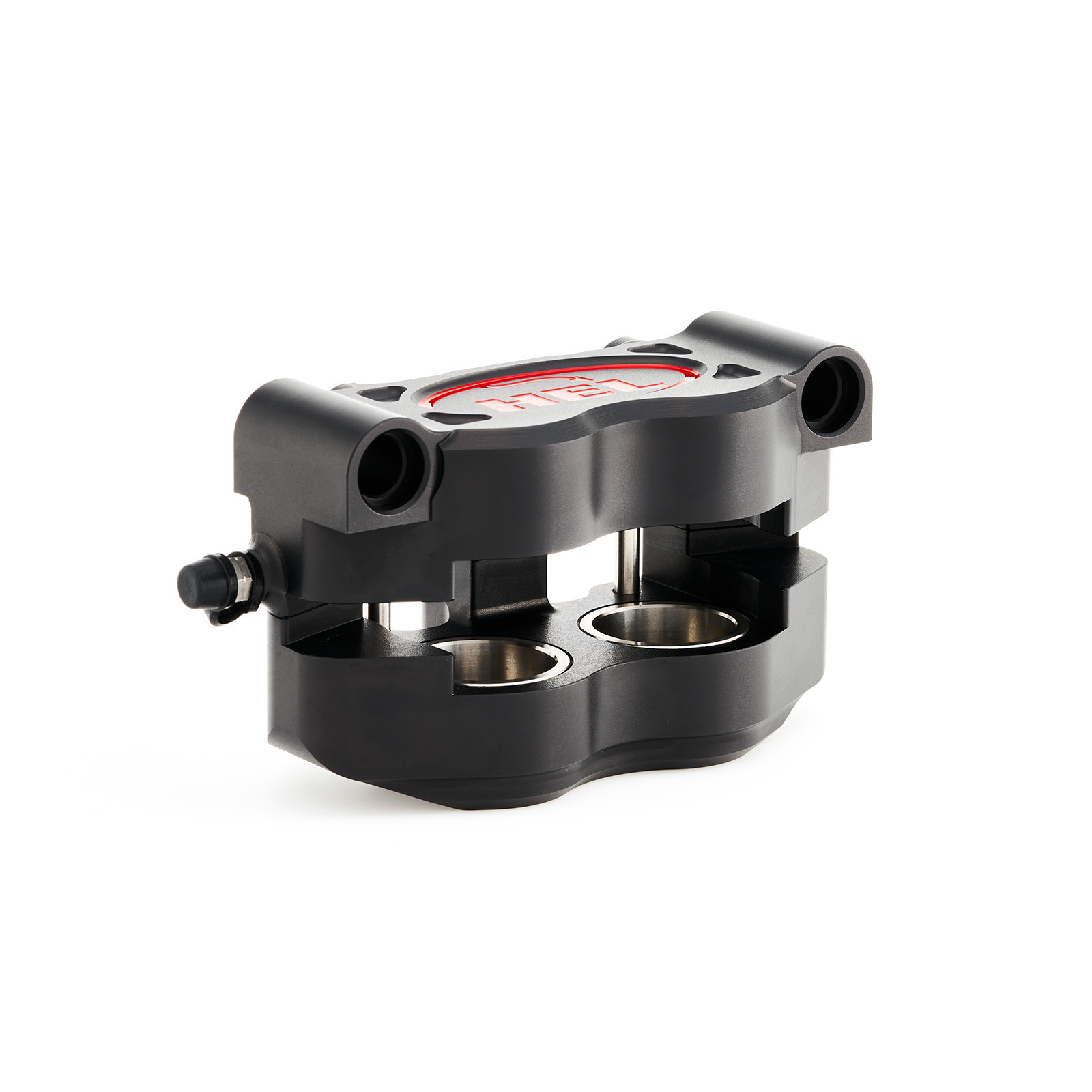 hel v1 100mm solid billet 4 piston front radial brake calipers black