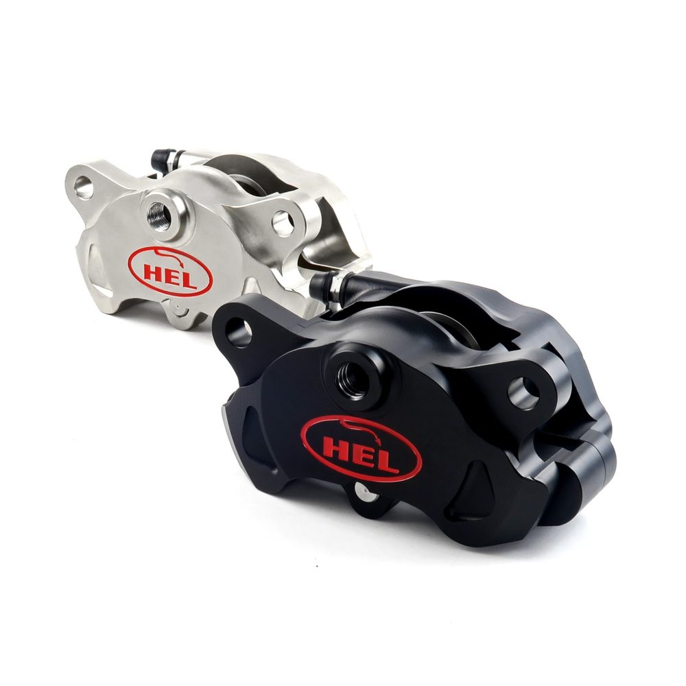 Hel Solid Billet 2 Piston Rear Brake Caliper - Nickel GP - Image 2