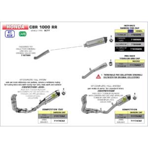 Honda-CBR1000R-SP-2017-2018-2019-Arrow-Exhaust