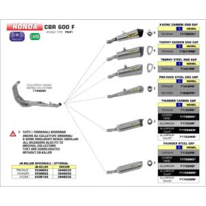 Honda-CBR600F-2011-2012-2013-Arrow-Exhaust