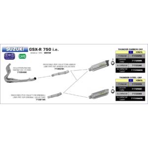 Suzuki-GSX-R750-2008-2009-2010-Arrow-Exhaust