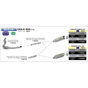 Suzuki-GSXR600-2008-2009-2010-Arrow-Exhaust