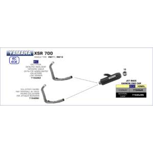 Yamaha-XSR700-2016-2017-2018-2019-2020-Arrow-Exhaust
