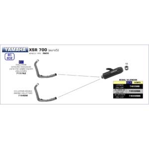 Yamaha-XSR700-2021-Arrow-Exhaust