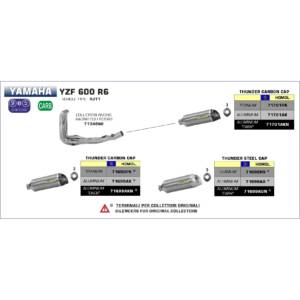 Yamaha-YZF-R6-2006-2007-Arrow-Exhaust