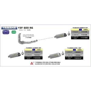Yamaha-YZF-R6-2008-2009-2010-2011-Arrow-Exhaust