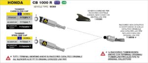 honda cb1000r 2008 2009 2010 2011 2012 2013 2014 2015 2016 2017 arrow exhaust