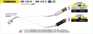 yamaha wr125r wr125x 2009 2010 2011 2012 2013 2014 2015 2016 arrow exhaust