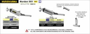 Husqvarna Norden 901 2022 2023 Arrow Exhaust