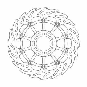 KTM SUPERMOTO 950 2007-2008 Moto Master Brake Disc Flame Floating Left 113091