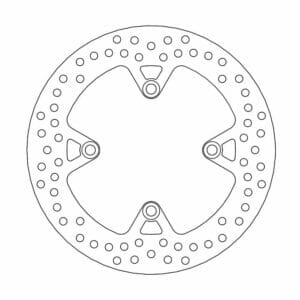 Triumph TIGER 1050 ABS 2007-2011 Moto Master Brake Disc Halo Rear 110525
