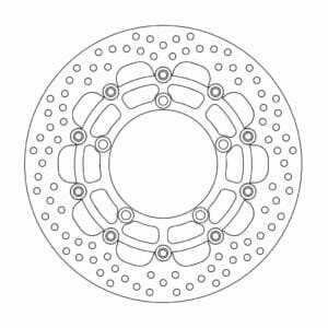 Suzuki GSX 650 F 2008-2016 Moto Master Brake Disc Halo Floating 112128