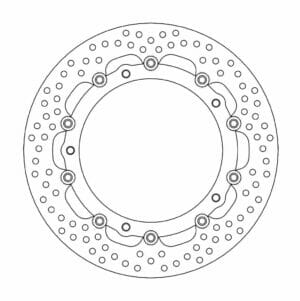 BMW S 1000 RR ABS 2010-2023 Moto Master Brake Disc Halo Floating 113135
