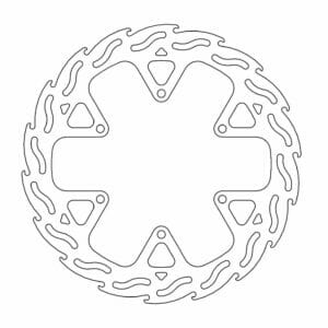 Yamaha WR 125 X 2009-2016 Moto Master Brake Disc Flame Front 110593