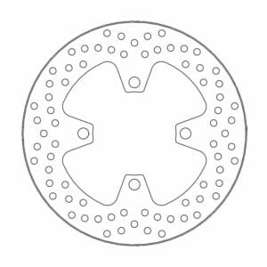 Triumph SPEED TWIN 1200 ABS 2020-2024 Moto Master Brake Disc Halo Rear 110580