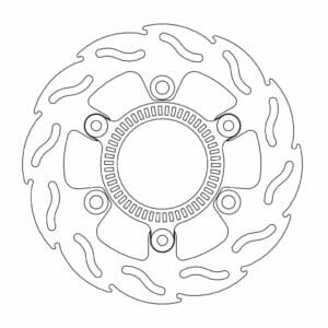 Kawasaki Z 125 ABS 2019-2023 Moto Master Brake Disc Flame Rear 110597