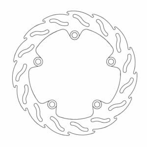 Yamaha XTZ 690 2019-2022 Moto Master Brake Disc Flame Rear 110620
