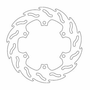 Yamaha YZF-R 125 2014-2016 Moto Master Brake Disc Flame Rear 110693