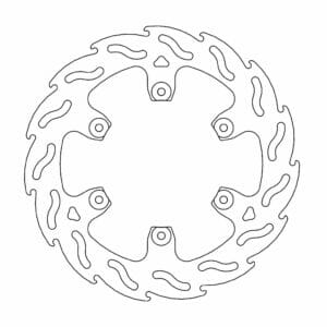 KTM SMC 690 R ABS 2014-2023 Moto Master Brake Disc Flame Rear 110702