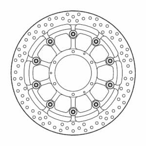 Honda CBR 1000 RR 2009-2015 Moto Master Brake Disc Halo T Floater 117070
