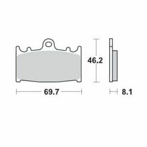 Beta RR-S 430 2022-2023 Moto Master Brake Pad Racing GP 099912