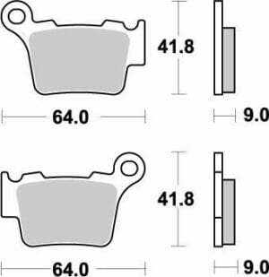 SWM RS 300 R 2015-2019 Moto Master Brake Pad Nitro 094421