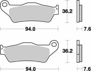 SWM RS 300 R 2015-2017 Moto Master Brake Pad Nitro 093021