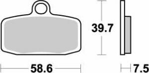 KTM FREERIDE 350 2012-2017 Moto Master Brake Pad Nitro 097421