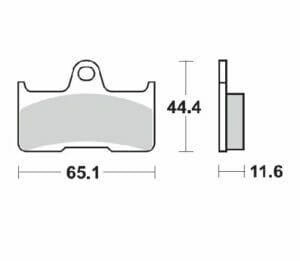 Cf Moto CFORCE 550 EFI 4X4 2016-2017 Moto Master Brake Pad Nitro 098121