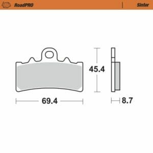 Husqvarna 401 SVARTPILEN ABS 2018-2023 Moto Master Brake Pad Sinter Front 407601