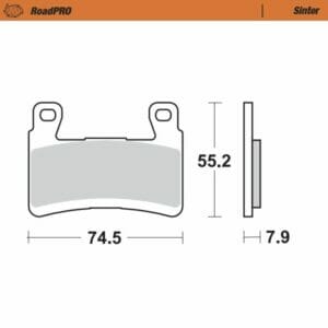 Kawasaki ZX-6 R 636 ABS 2019-2020 Moto Master Brake Pad Sinter Front 407901