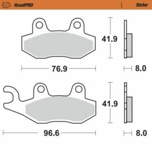 Triumph TRIDENT 660 ABS 2021-2024 Moto Master Brake Pad Sinter Front 410501