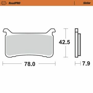 Honda CB 1000 R ABS 2020-2023 Moto Master Brake Pad Sinter Front 413101