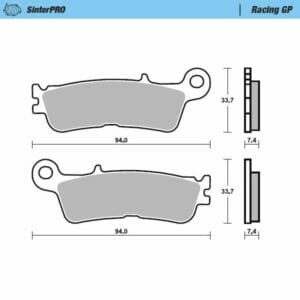 Yamaha WR 450 F 2021-2023 Moto Master Brake Pad Racing GP 099812