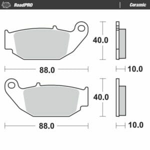 Honda CB 125 R ABS 2018-2022 Moto Master Brake Pad Ceramic 410604