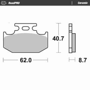 Yamaha MT-125 ABS 2020-2023 Moto Master Brake Pad Ceramic 413804
