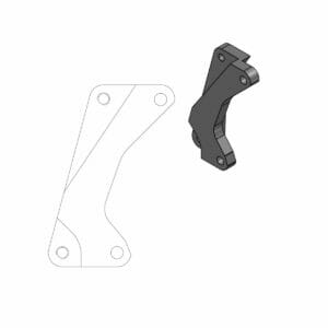Kawasaki KLX 450 R 2008-2022 Moto Master Brake Caliper Adaptor Sm 211011