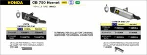 Honda CB750 2023 Arrow Exhaust