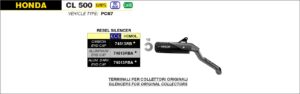 honda cbr1000r / sp 2017 2018 2019 arrow exhaust (copy)