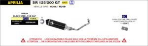aprilia tuono v4 1100 2021 2022 2023 arrow exhaust (copy)