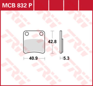 honda crf 1100 l abs 2021 trw ceramic brake pads mcb832p
