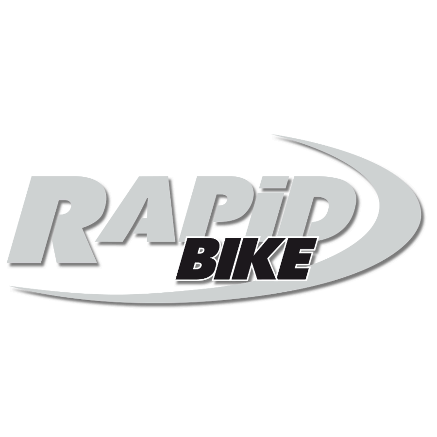 white rapid bike logo