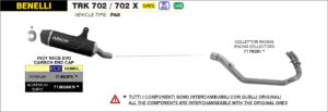 benelli trk 502 2017 2018 2019 2020 arrow exhaust (copy)