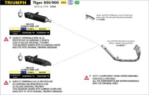 triumph street triple 765rs 2023 arrow exhaust (copy)