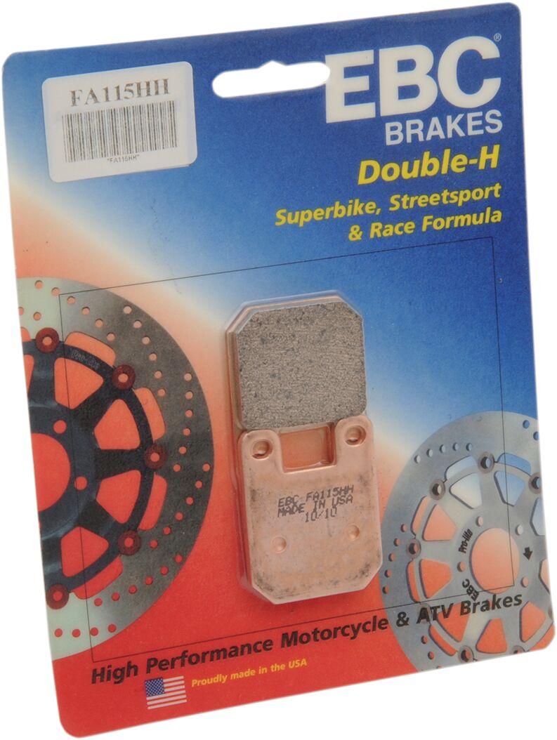 Derbi Senda SM DRD 50 2005 EBC Front Sintered "HH" Brake Pads FA115HH