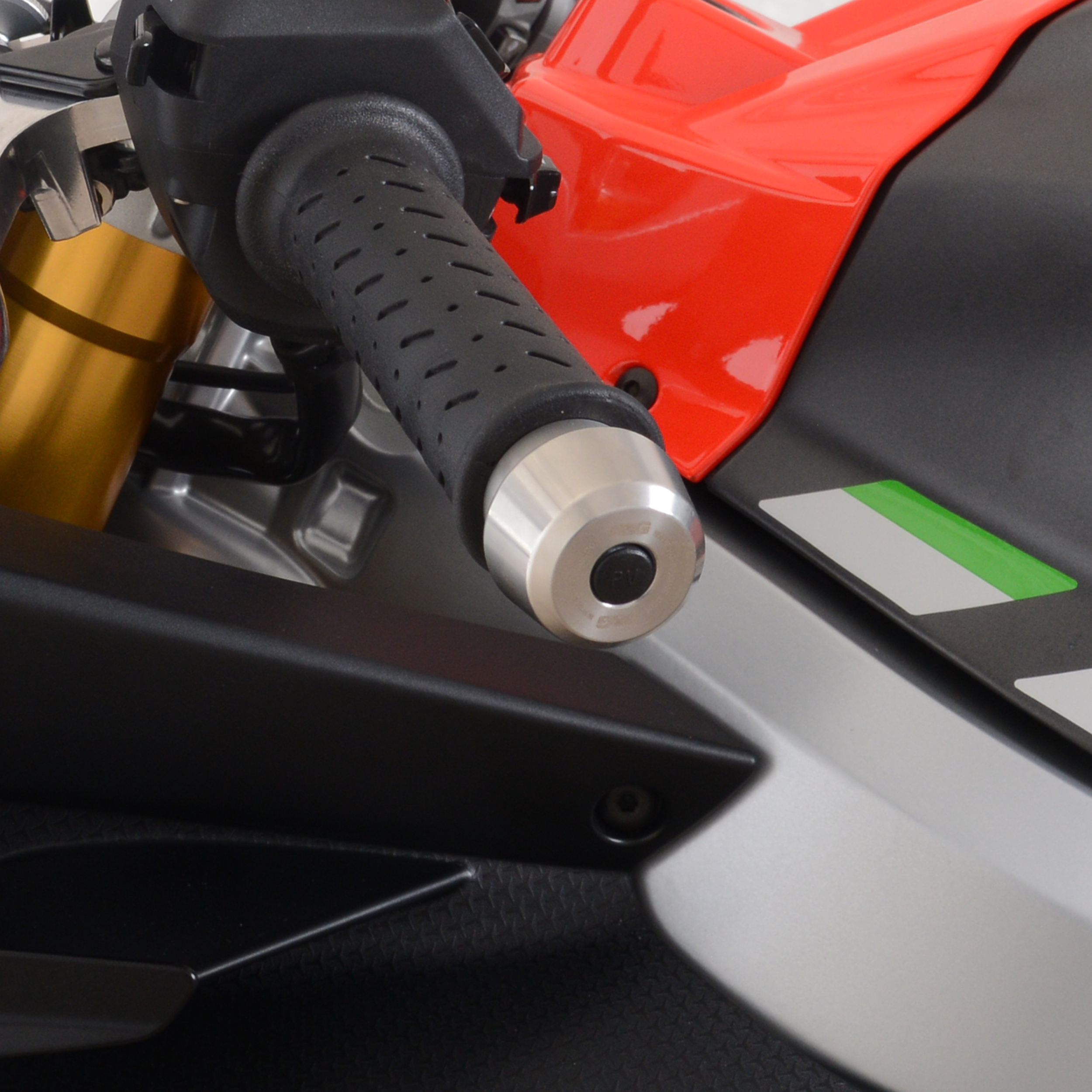 Aprilia RS125 2021-2023 R&G Bar Ends (Stainless Steel) BE0148SS